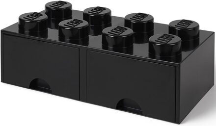 LEGO Brick 8 Opbergbox Met Lade - Zwart