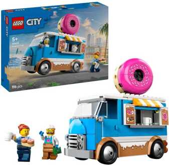 LEGO City Doughnut Truck Toy, Set with 2 Minifigures 60452