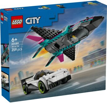 LEGO City Jet vs. Car Toy Cars and Jet Toy Playset 60489