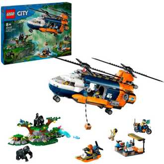 LEGO City - Jungleonderzoekers: helikopter bij de basis Constructiespeelgoed