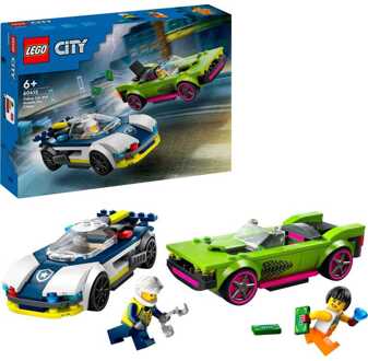 LEGO City Police Car and Muscle Car Chase Building Toy 60415