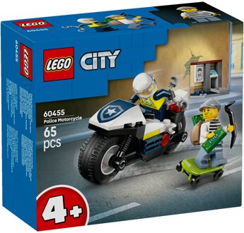 LEGO City Police Motorcycle Chase Toy, Motorbike Set 60455