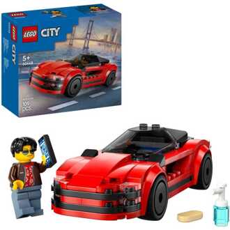 LEGO City Red Sports Car, Toy Supercar Vehicle Set 60448