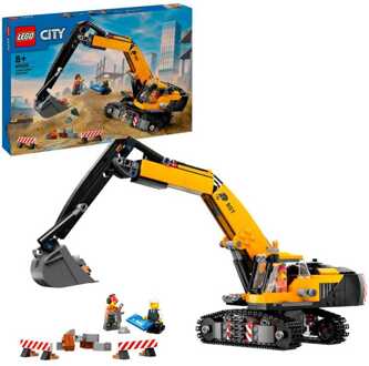 LEGO City Yellow Construction Excavator Digger Toy Set 60420