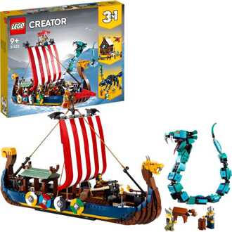 LEGO Creator 3-in-1 Vikingschip en de Midgaardslang - 31132