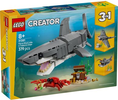 LEGO Creator 3in1 Fierce Shark with a Treasure Chest 31381