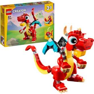 LEGO Creator 3in1 Red Dragon Toy with Animal Figures 31145