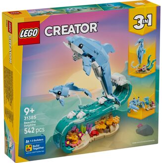 LEGO Creator 3in1 Sea Animals: Beautiful Dolphins Toy 31385