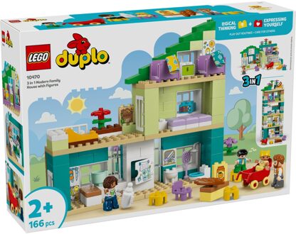 LEGO DUPLO 3 in 1 Modern Family House with Figures Toy 10470
