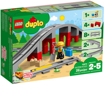LEGO DUPLO treinbrug en rails 10872 Multikleur