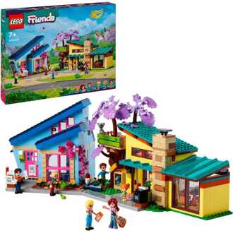LEGO Friends - Olly en Paisley's huizen Constructiespeelgoed