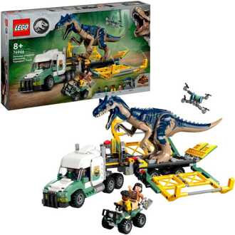 LEGO Jurassic World - Dinosaurusmissies: Allosaurus transporttruck Constructiespeelgoed