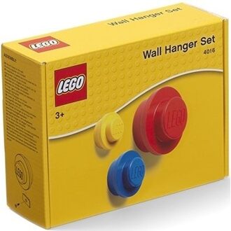 LEGO Kapstokhaak - set van 3 st. Blauw, Geel, Rood