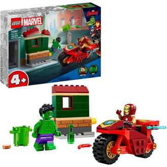 LEGO Marvel Iron Man with Bike and The Hulk Set 76287