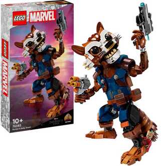 LEGO Marvel - Rocket en Baby Groot Constructiespeelgoed