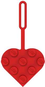 LEGO Minifigures Luggage tag Heart Red 10 cm