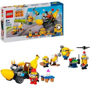 LEGO Minions - Minions en bananenauto Constructiespeelgoed