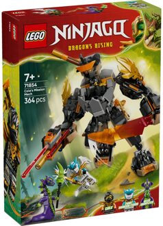 LEGO NINJAGO Cole’s Mission Mech & Dragon Zane Toy 71854