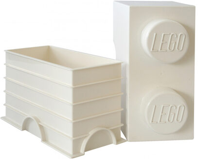 LEGO Opbergbox Brick 2, Wit - LEGO