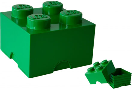 LEGO Opbergbox Brick 4, Groen - LEGO