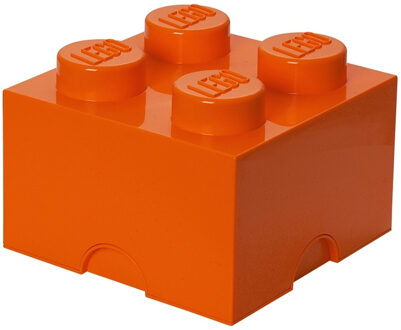 LEGO Opbergbox Brick 4, Oranje - LEGO