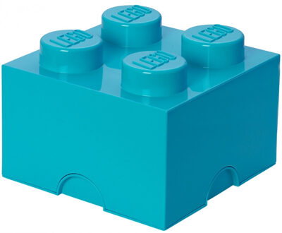 LEGO Opbergbox Brick 4 - Polypropyleen - Blauw