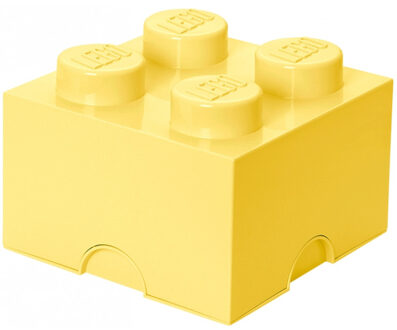 LEGO Opbergbox Brick 4 - Polypropyleen - Geel