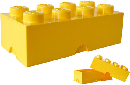 LEGO Opbergbox Brick 8, Geel - LEGO