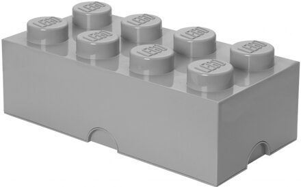 LEGO Opbergbox Brick 8, Grijs - LEGO