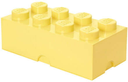 LEGO Opbergbox Brick 8, Pastelgeel - LEGO
