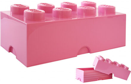 LEGO Opbergbox Brick 8, Roze - LEGO