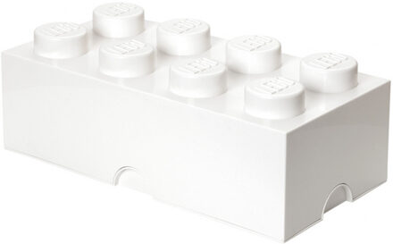 LEGO Opbergbox Mini Brick 8 - Polypropyleen - Wit