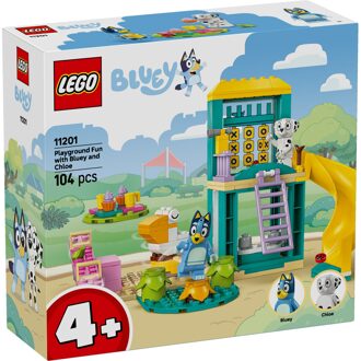 LEGO® Bluey Playground Fun with Bluey and Chloe Preschool Toy Building Kit 11201