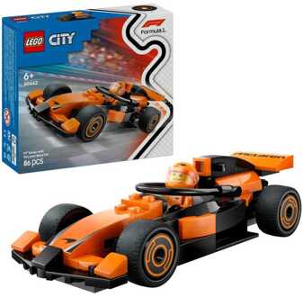 LEGO® City F1® Driver with McLaren Race Car Mini Vehicle Toy Playset 60442