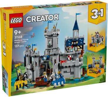 LEGO® Creator 3in1 Medieval Horse Knight Castle Playset Building Toy 31168