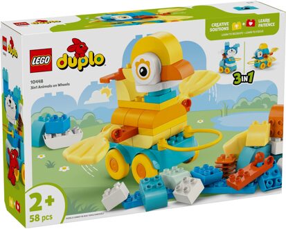 LEGO® DUPLO® Town 3in1 Animals on Wheels Building Toy for Imaginative Play 10448