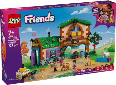 LEGO® Friends Pony Ranch & Stable Building Set, Horse Toy Playset 42654