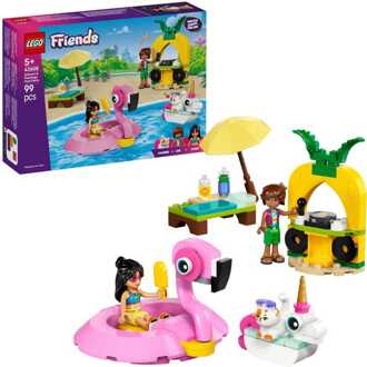 LEGO® Friends Unicorn & Flamingo Pool Party Toy Building Set 42658