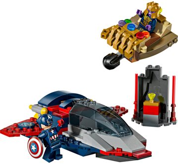LEGO® | Marvel Captain America vs. Thanos, Super Hero Building Toy with Minifigures 76319