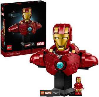 LEGO® | Marvel Iron Man MK4 Bust, Buildable Model for Adults with Minifigure 76327