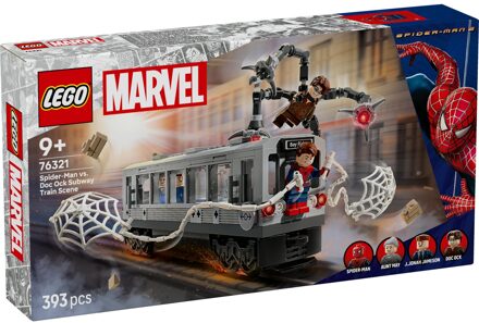 LEGO® | Marvel Spider-Man vs. Doc Ock Subway Train Scene Building Toy 76321