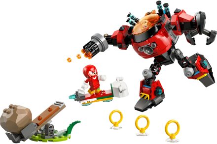 LEGO® Sonic the Hedgehog™ Knuckles vs. Dr. Eggman Egg Crusher Mech Toy Set 77005