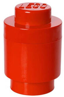 LEGO Set van 2 - Opbergbox Brick 1 Rond, Rood - LEGO