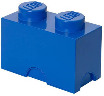 LEGO Set van 2 - Opbergbox Brick 2, Blauw - LEGO