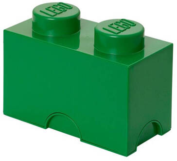 LEGO Set van 2 - Opbergbox Brick 2, Groen - LEGO