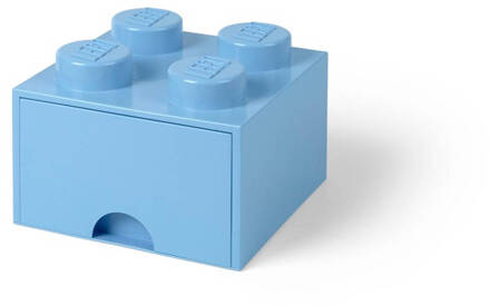 LEGO Set van 2 - Opbergbox Brick 4, Lichtblauw - LEGO