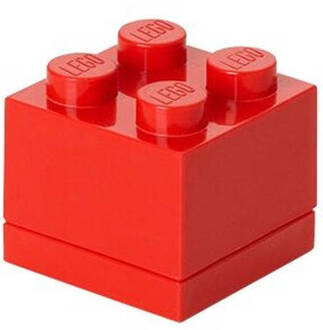 LEGO Set Van 2 - Opbergbox Mini 4, Rood - Lego