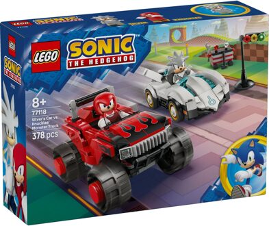 LEGO Sonic the Hedgehog Silver’s Car vs. Knuckles’ Monster Truck 77118