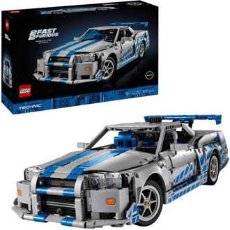 LEGO Technic 2 Fast 2 Furious Nissan Skyline GT-R (R34) Car Model Kit 42210