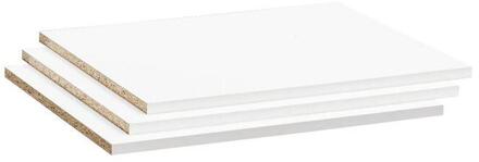 Legplankenset Genua (3 Stuks) - 59 Cm - Spaanplaat - Wit